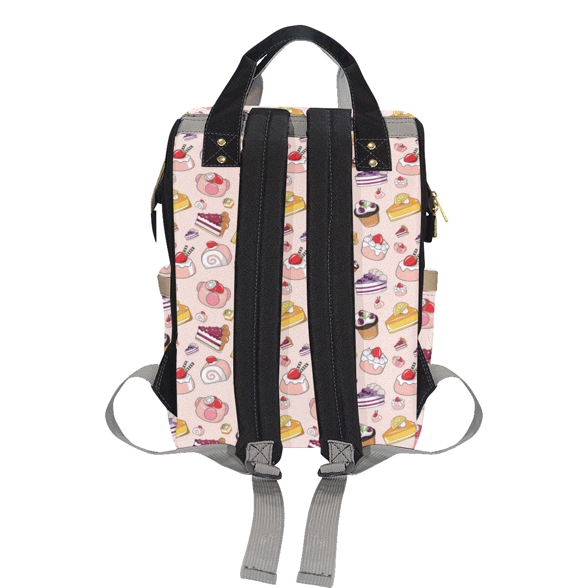Cake Pattern Print Design 01 Diaper Bag Backpack