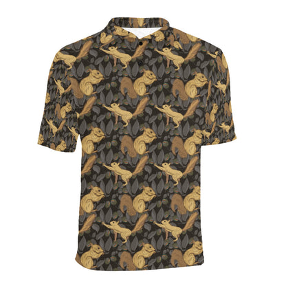 Squirrel Print Design LKS309 Men Polo Shirt