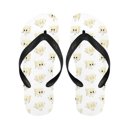Tofu Print Design LKS301 Flip Flops