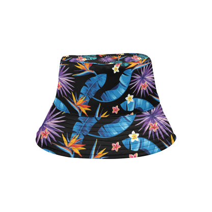 Tropical Flower Pattern Print Design TF018 Unisex Bucket Hat