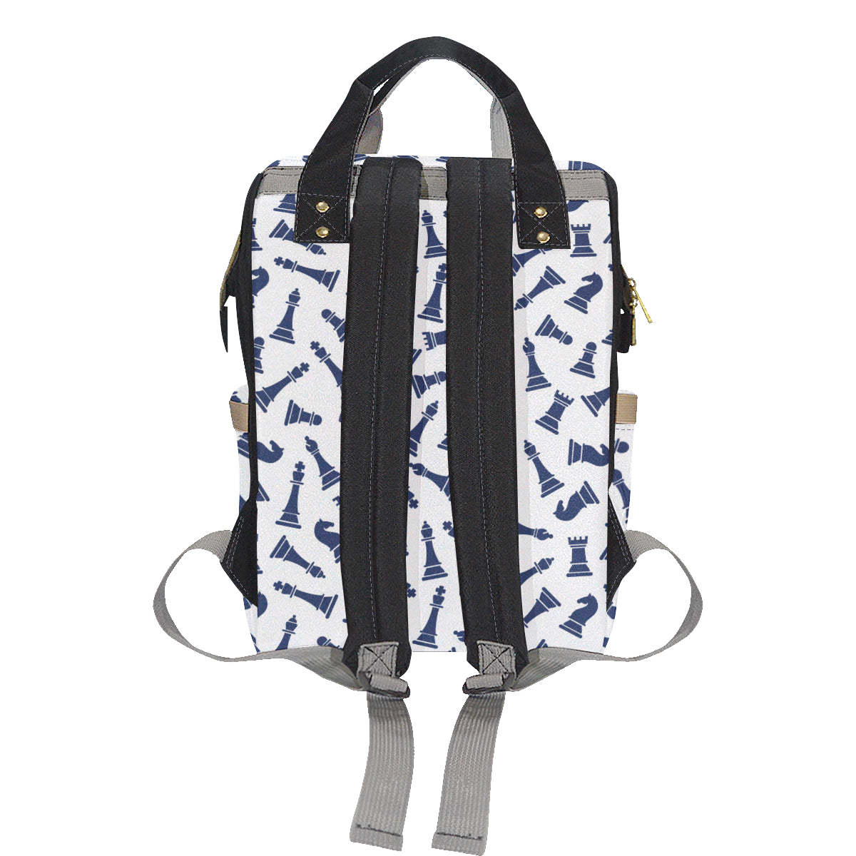 Chess Pattern Print Design 03 Diaper Bag Backpack