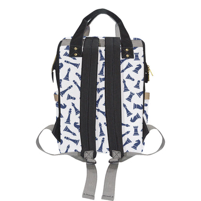 Chess Pattern Print Design 03 Diaper Bag Backpack
