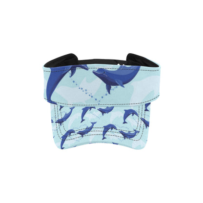 Dolphin Heart Pattern Unisex Sun Visor