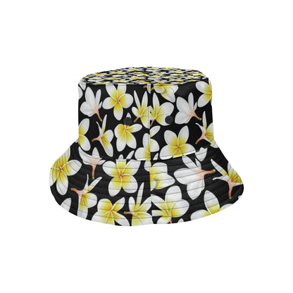Yellow Plumeria Hawaiian Flowers Unisex Bucket Hat