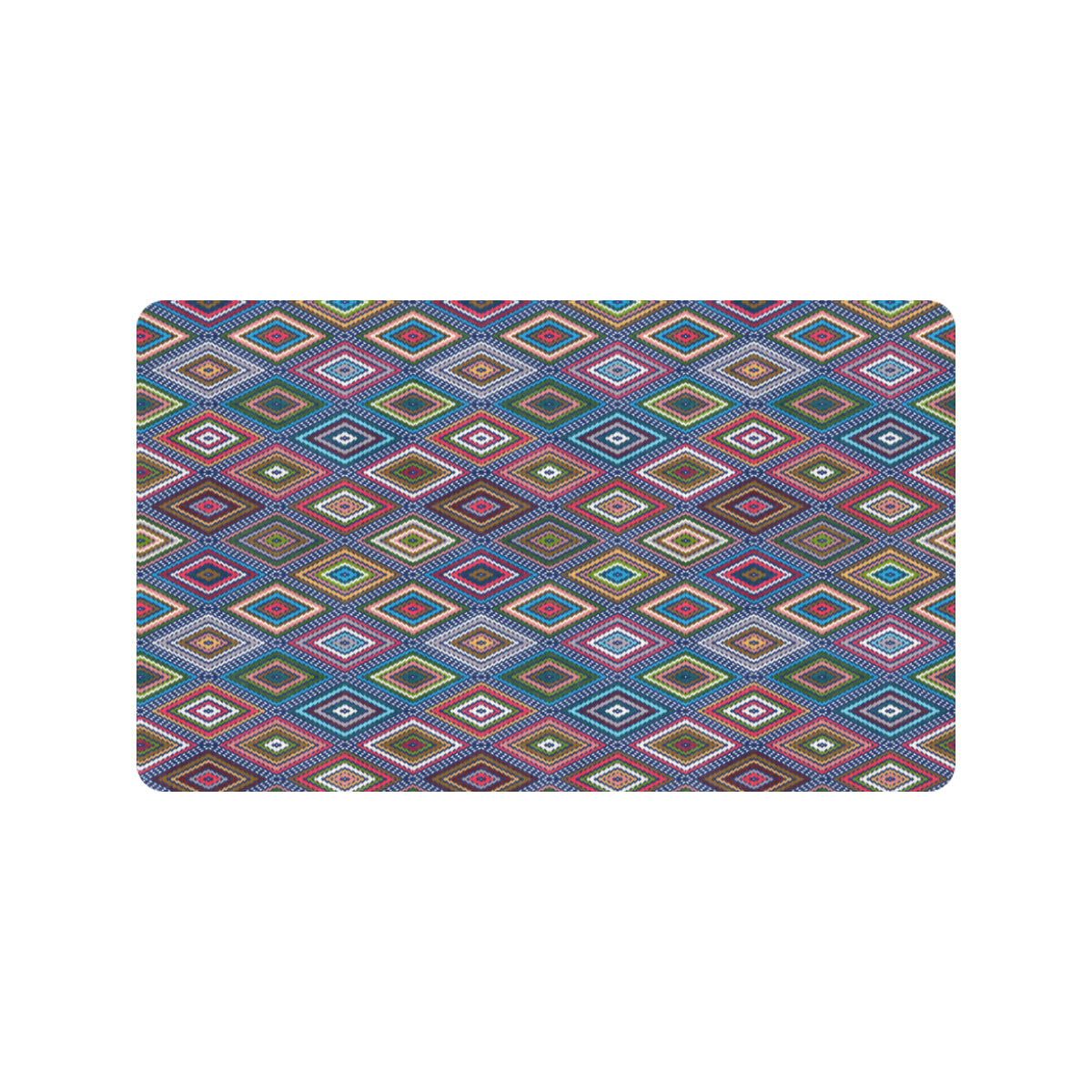Southwestern Design Rubber Doormat