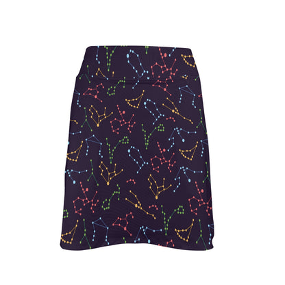 Zodiac Print Design LKS301 17" Golf & Pickleball Skort with Pockets
