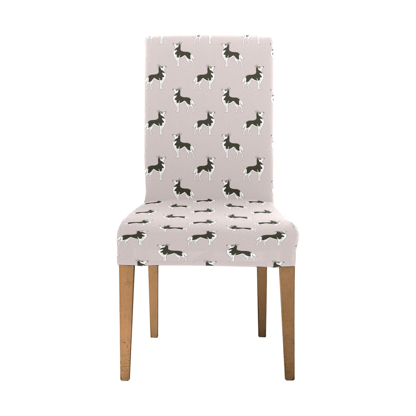 Siberian Huskies Print Design LKS301 Dining Chair Slipcover