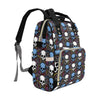 Skull Print Design LKS305 Diaper Bag Backpack