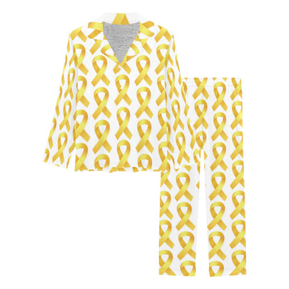 Bone cancer Pattern Print Design 02 Women's Long Pajama Set