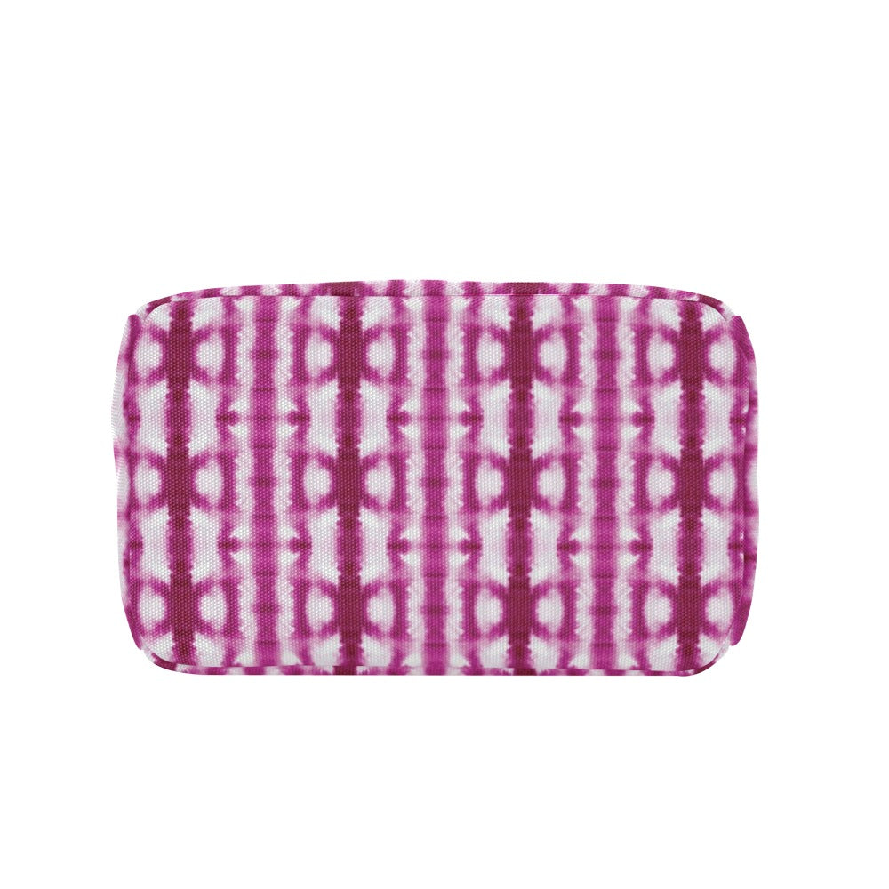 Tie Dye Dark Pink Print Design LKS303 Insulated Lunch Bag