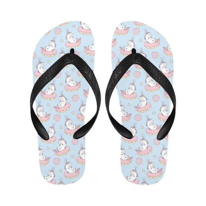 Unicorn Print Design LKS303 Flip Flops