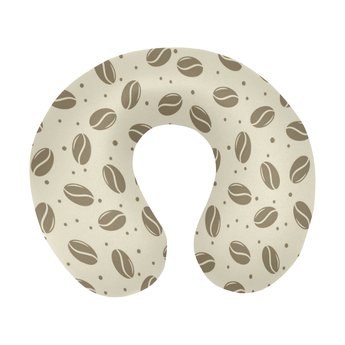 Coffee Pattern Print Design 02 U-Shaped Travel Neck Pillow