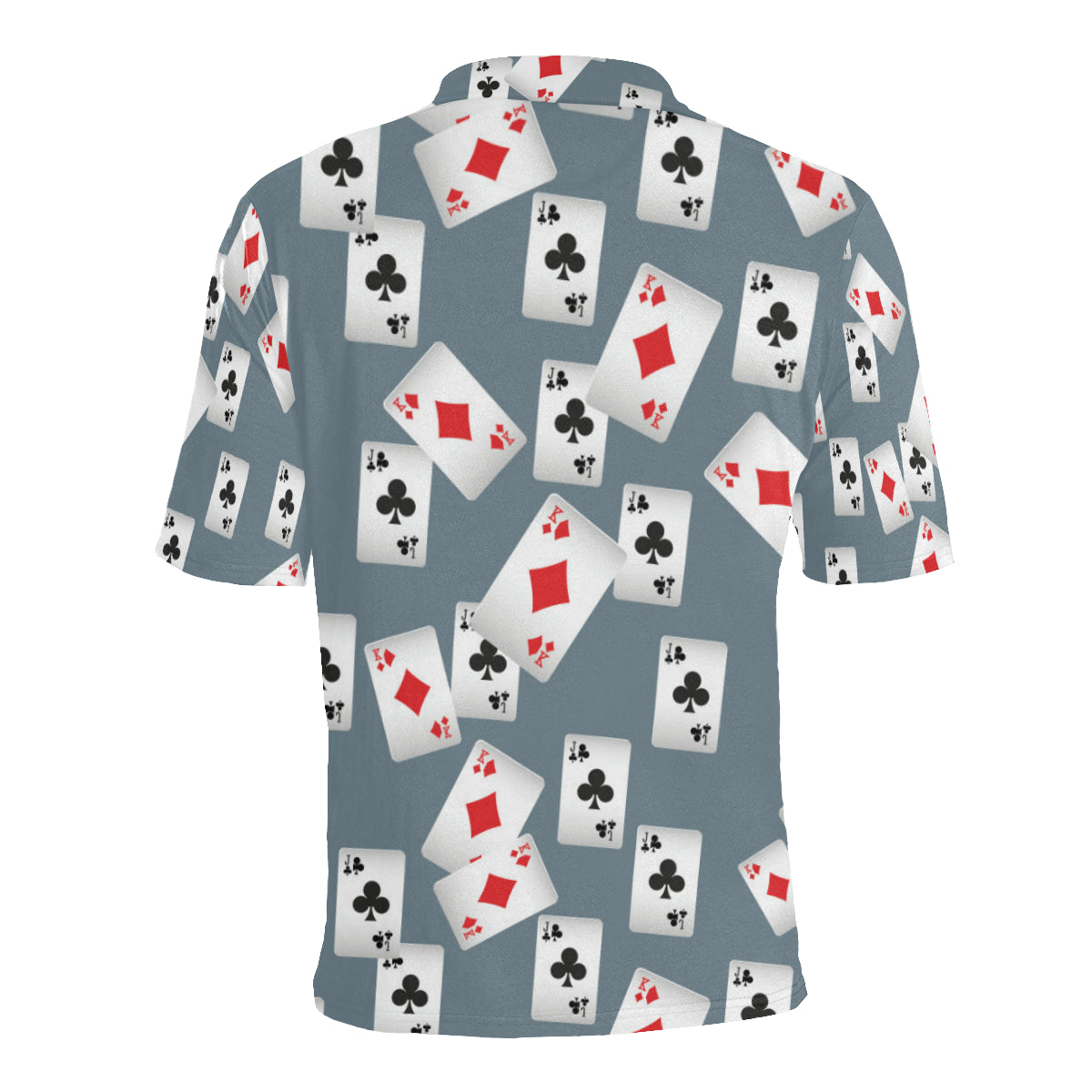 Poker Cards Pattern Print Design A05 Men Polo Shirt