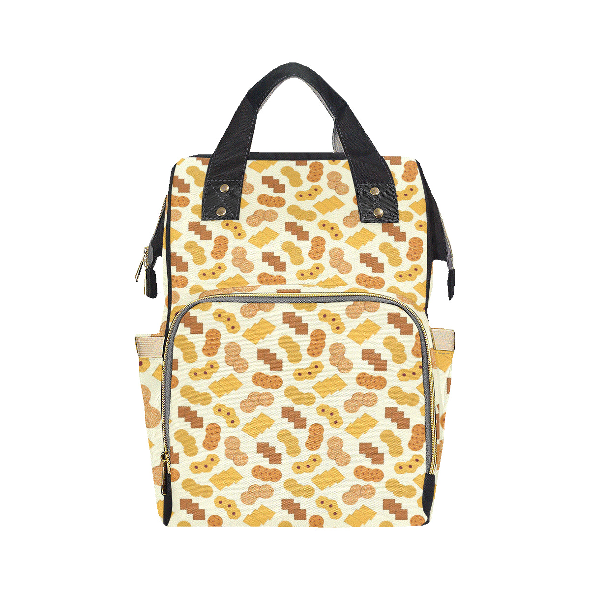 Cookie Pattern Print Design 06 Diaper Bag Backpack