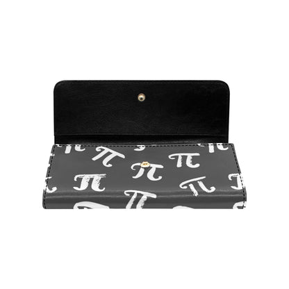 Pi Day Pattern Print Design A02 Women's Trifold Wallet