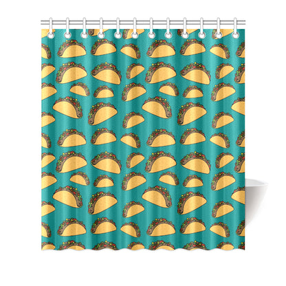 Taco Pattern Print Design TC07 Shower Curtain