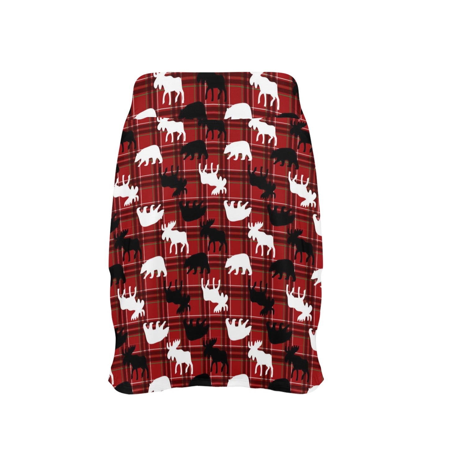 Moose Print Design LKS401 17" Golf & Pickleball Skort with Pockets