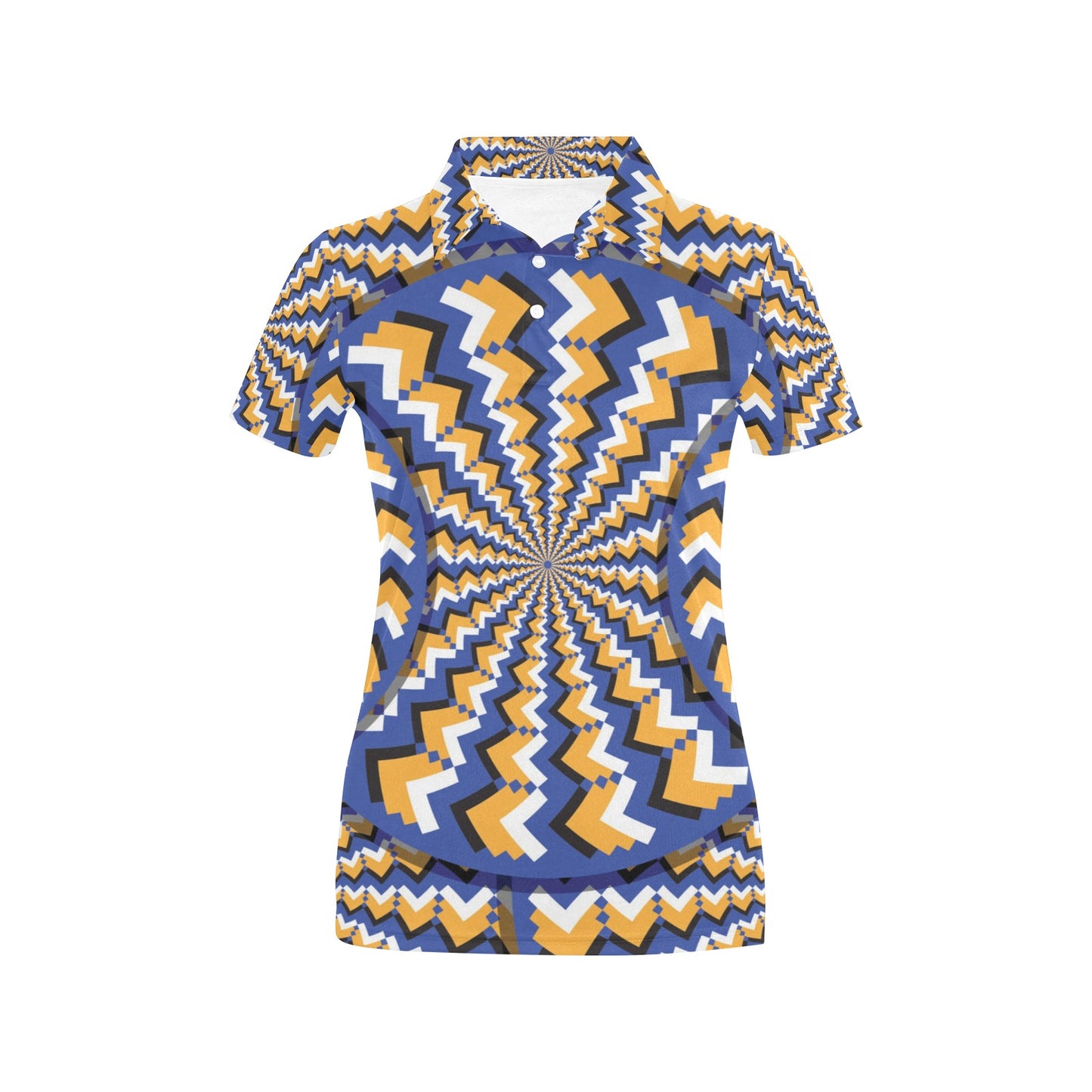 Optical illusion Pattern Print Design A01 Women's Polo Shirt