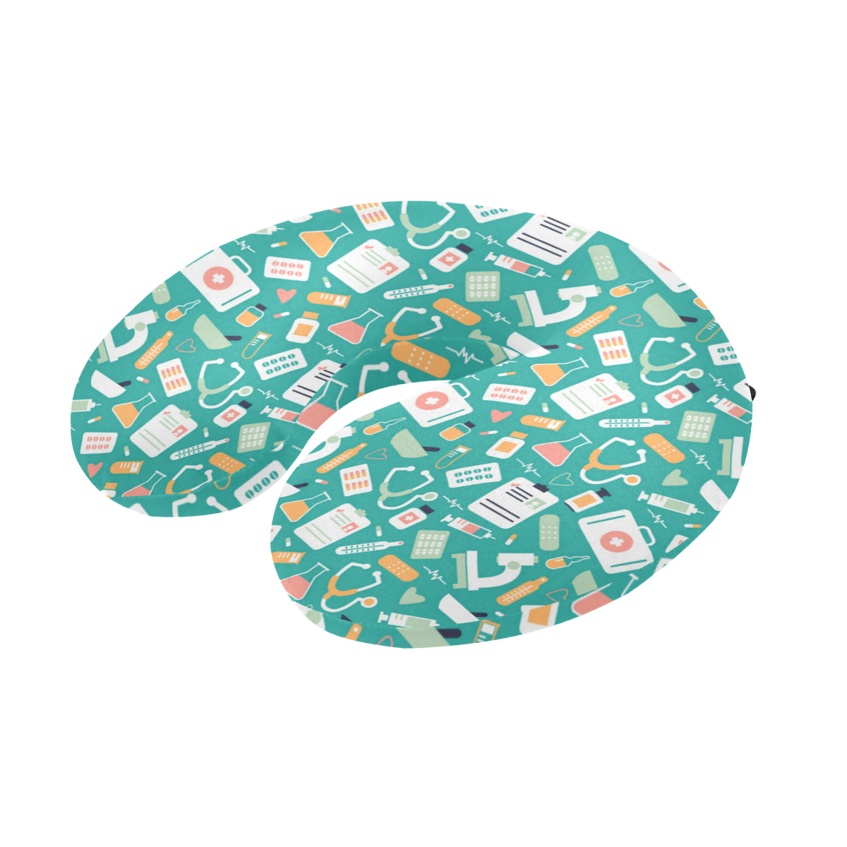 Medical Pattern Print Design 03 U-Shaped Travel Neck Pillow