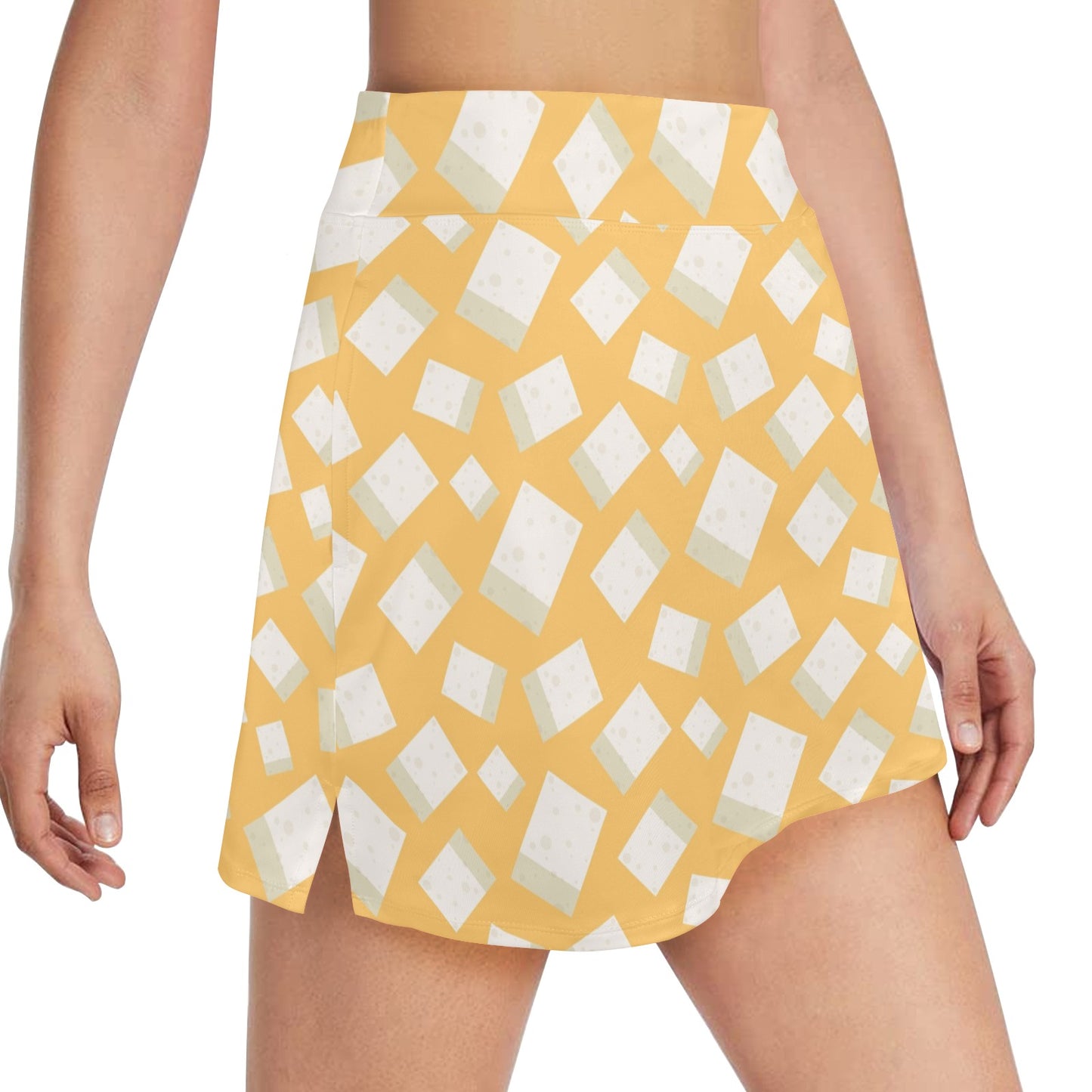 Tofu Print Design LKS302 17" Golf & Pickleball Skort with Pockets