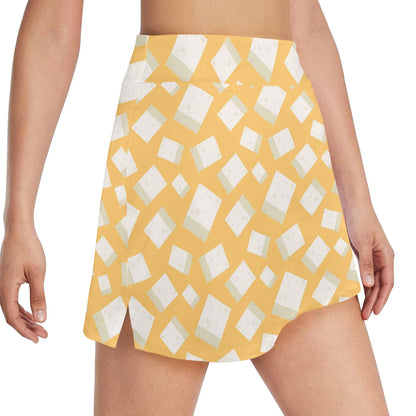 Tofu Print Design LKS302 17" Golf & Pickleball Skort with Pockets