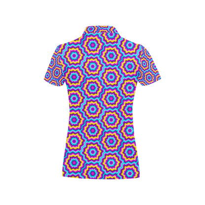 Optical illusion Techno Movement Women's Polo Shirt