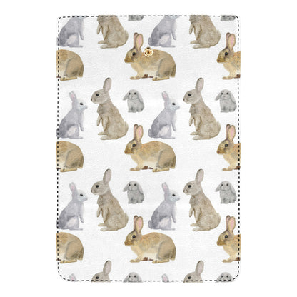 Rabbit Pattern Print Design 02 Women's Trifold Wallet