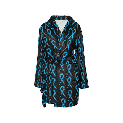 Prostate cancer Pattern Print Design A02 Women's Fleece Robe