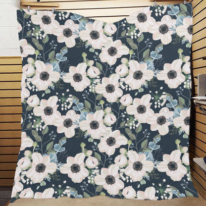Anemone Pattern Print Design AM02 Premium Quilt