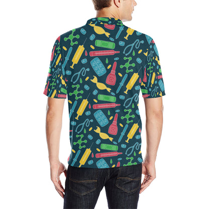 Phlebotomist Pattern Print Design A03 Men Polo Shirt