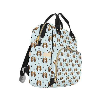 Cavalier King Charles Spaniels Pattern Print Design 02 Diaper Bag Backpack