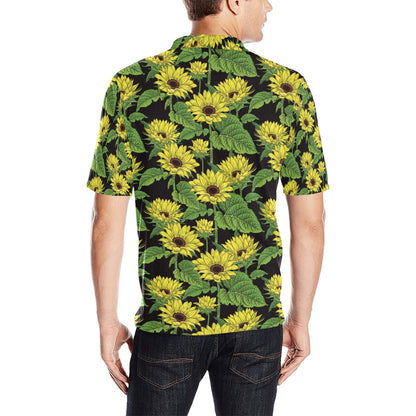 Sunflower Print Design LKS3010 Men Polo Shirt