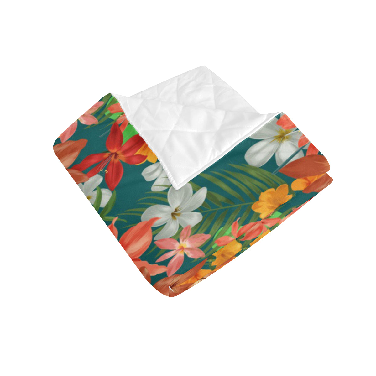 Amaryllis Pattern Print Design AL06 Premium Quilt