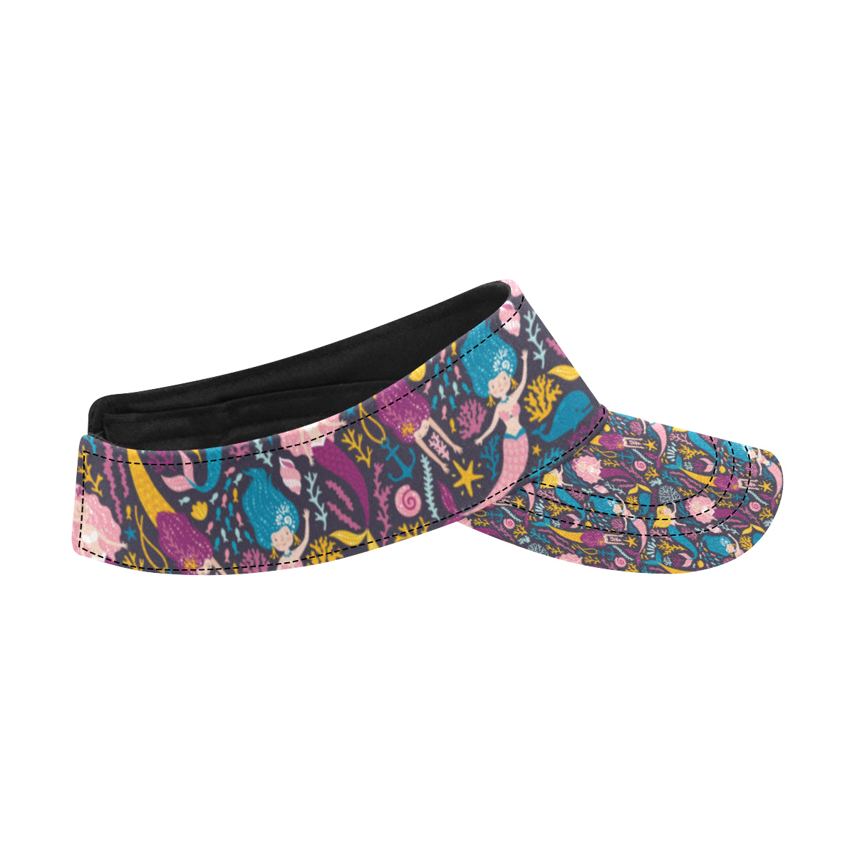 Mermaid Pattern Print Design 08 Unisex Sun Visor