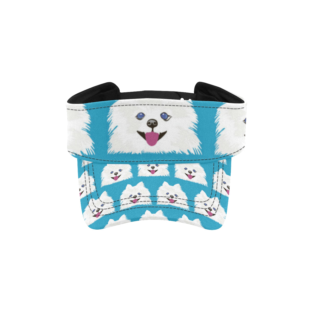 Pomeranians Pattern Print Design A05 Unisex Sun Visor