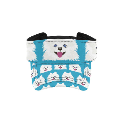 Pomeranians Pattern Print Design A05 Unisex Sun Visor