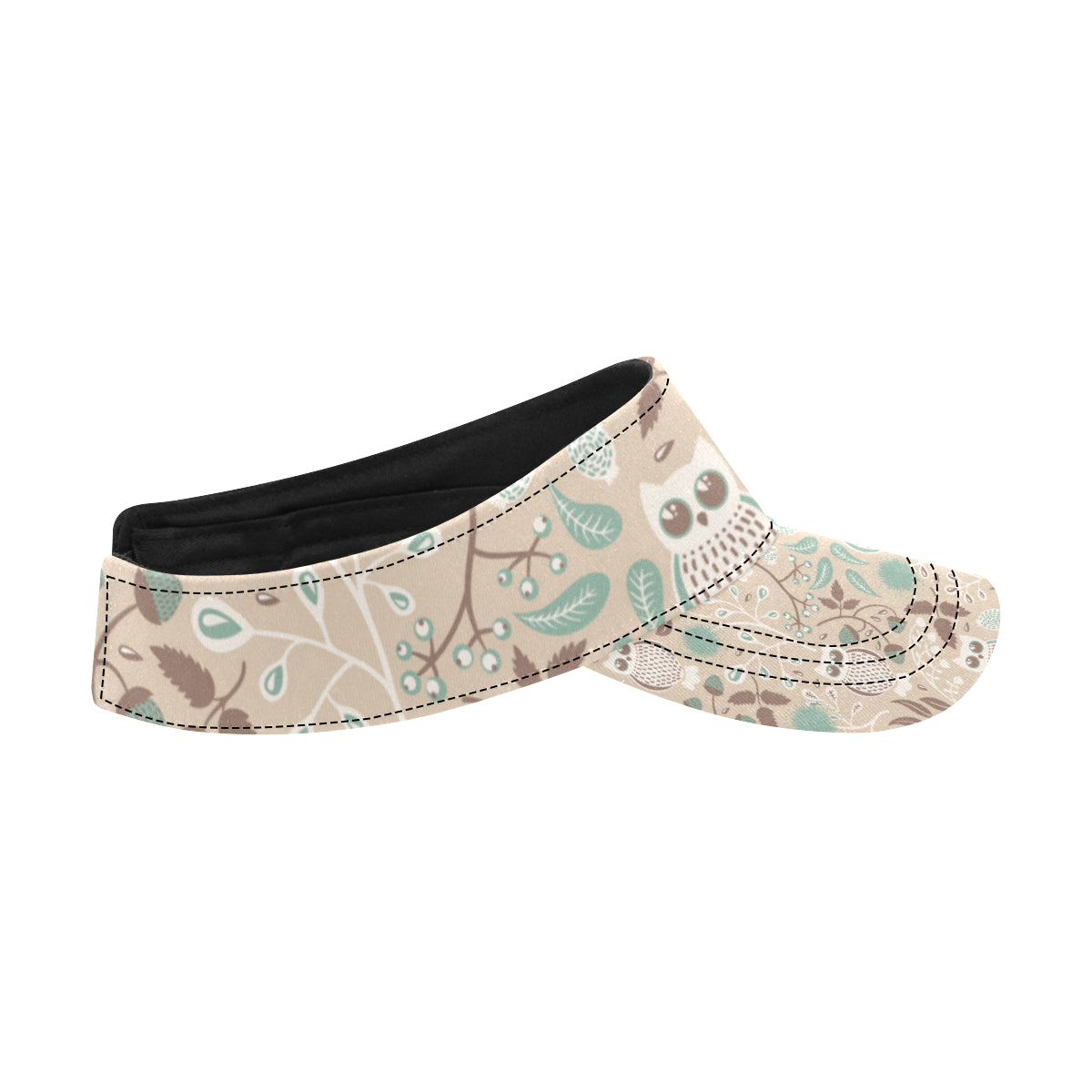 Owl Pattern Print Design A02 Unisex Sun Visor