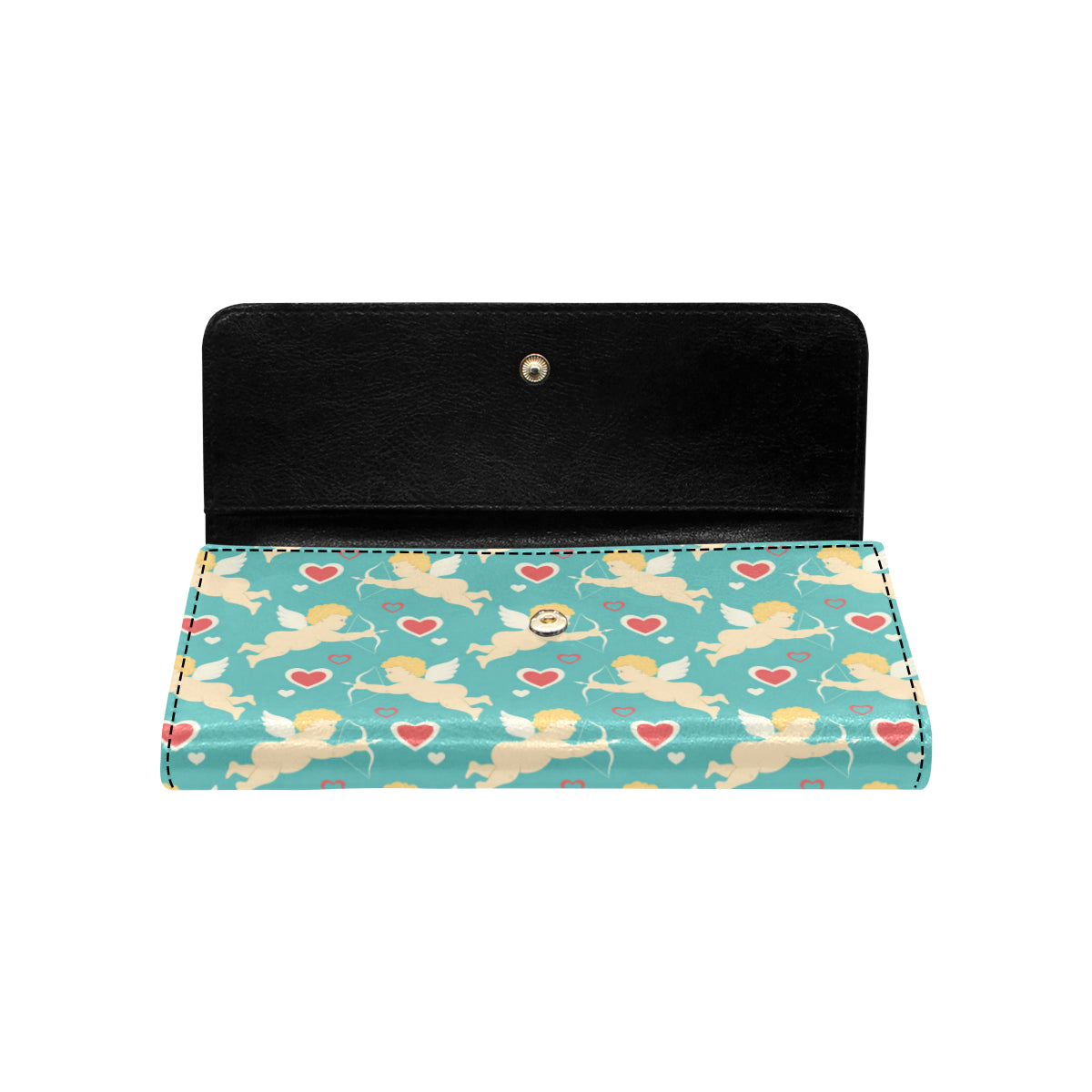Cupid Pattern Print Design 01 Women's Trifold Wallet