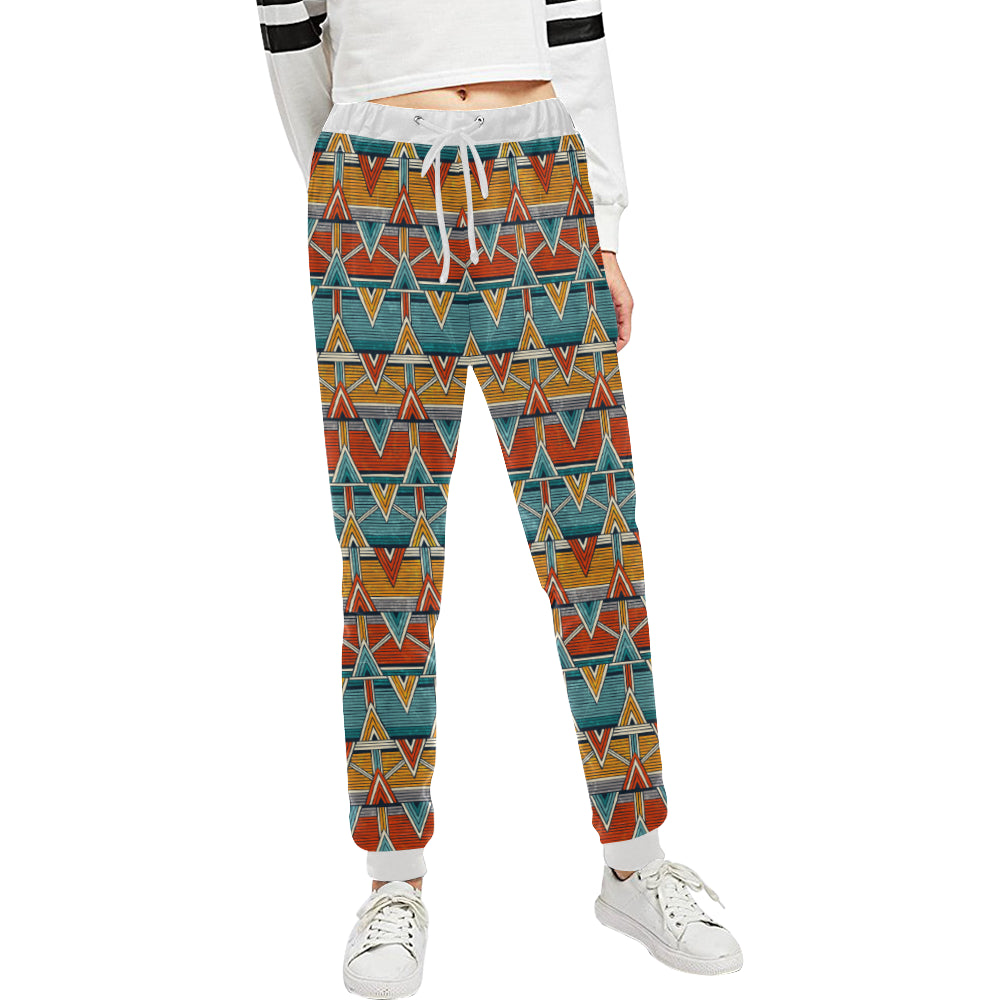 Kente Print African Design Themed Unisex Sweatpants