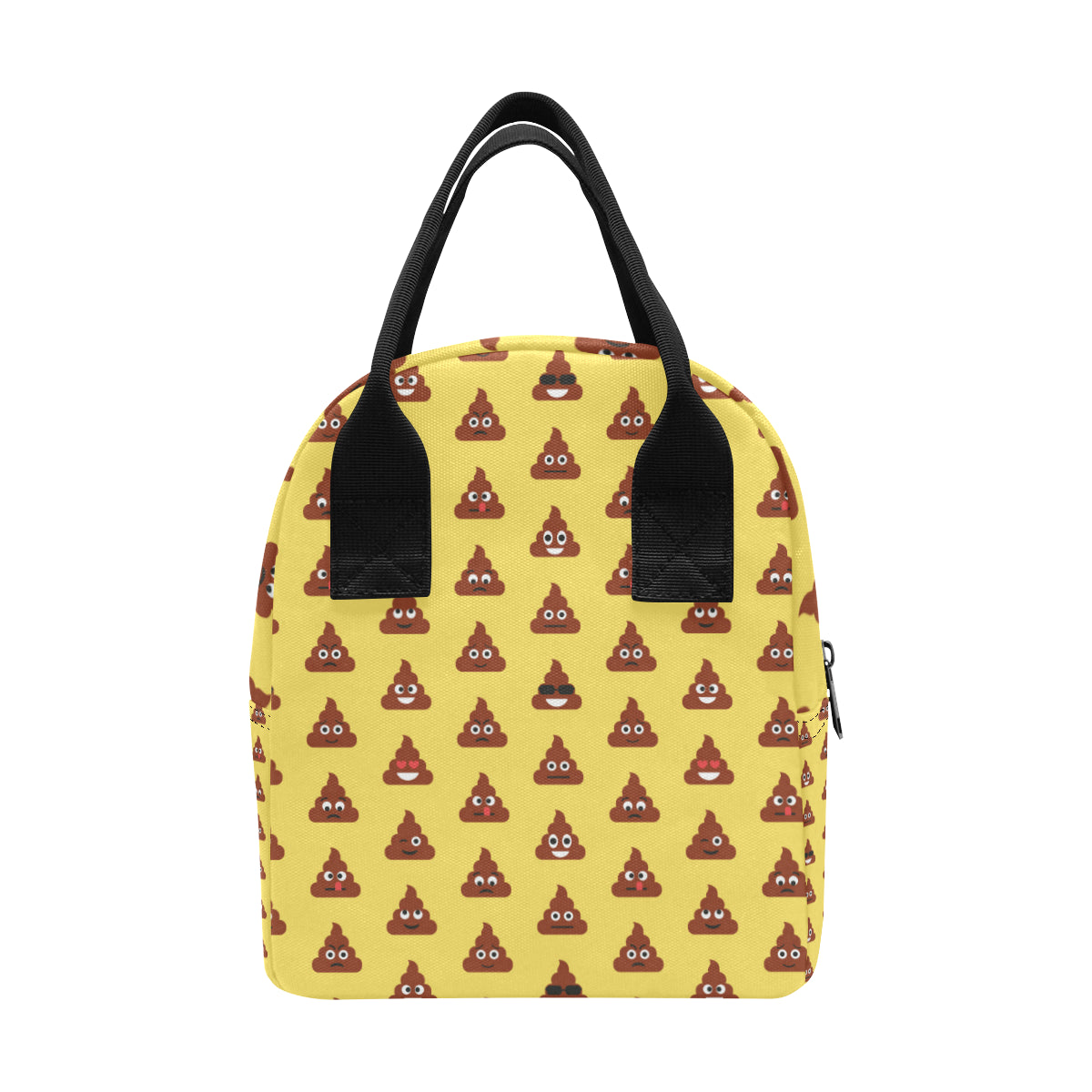Emoji Poop Print Pattern Insulated Lunch Bag