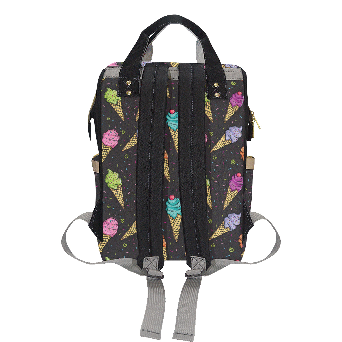 Ice Cream Pattern Print Design IC06 Diaper Bag Backpack
