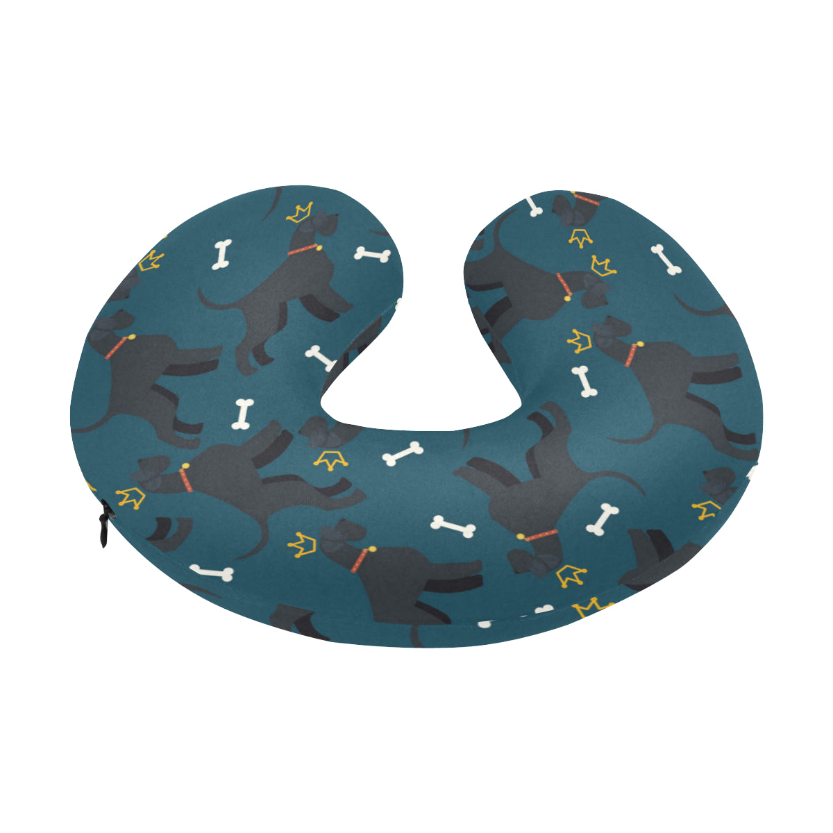 Schnauzers Pattern Print Design A04 U-Shaped Travel Neck Pillow