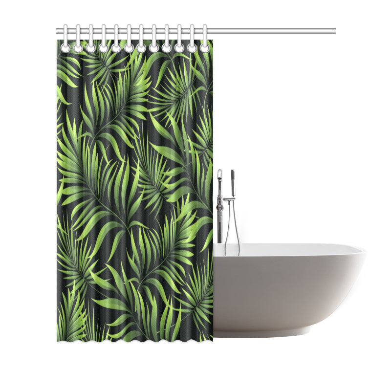 Palm Leaves Pattern Print Design PL07 Shower Curtain