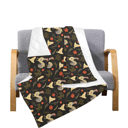 Chicken Pattern Print Design 04 Premium Quilt