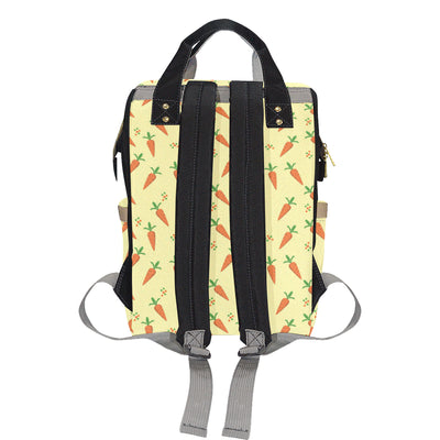 Carrot Pattern Print Design 04 Diaper Bag Backpack