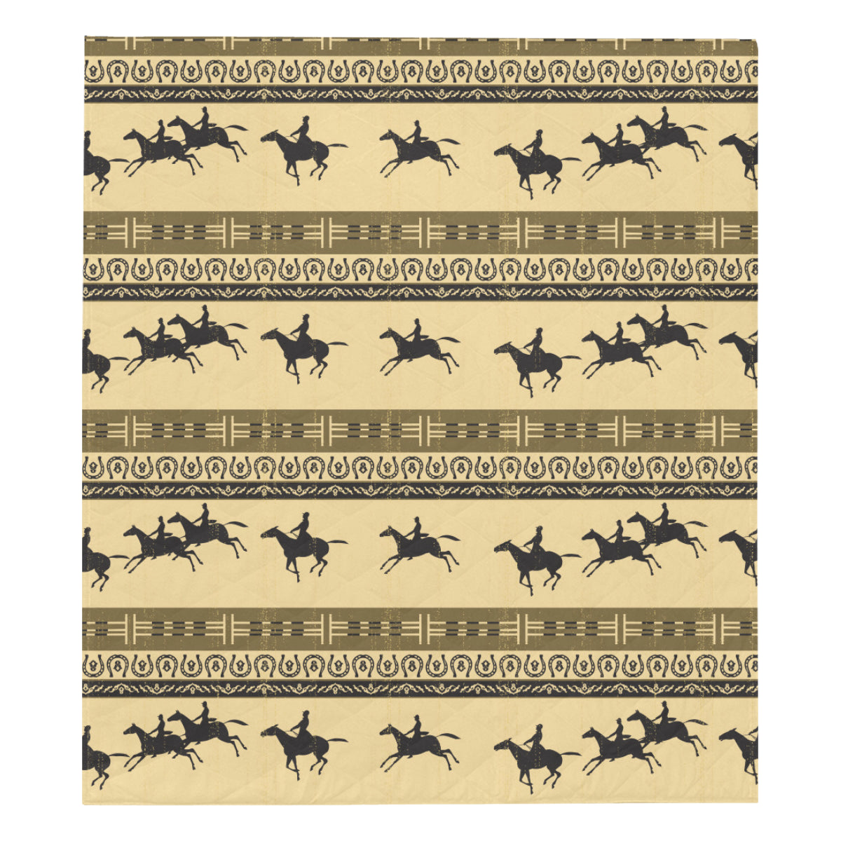 Horse Pattern Prnt Premium Quilt