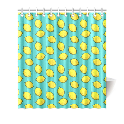 Lemon Pattern Print Design LM04 Shower Curtain