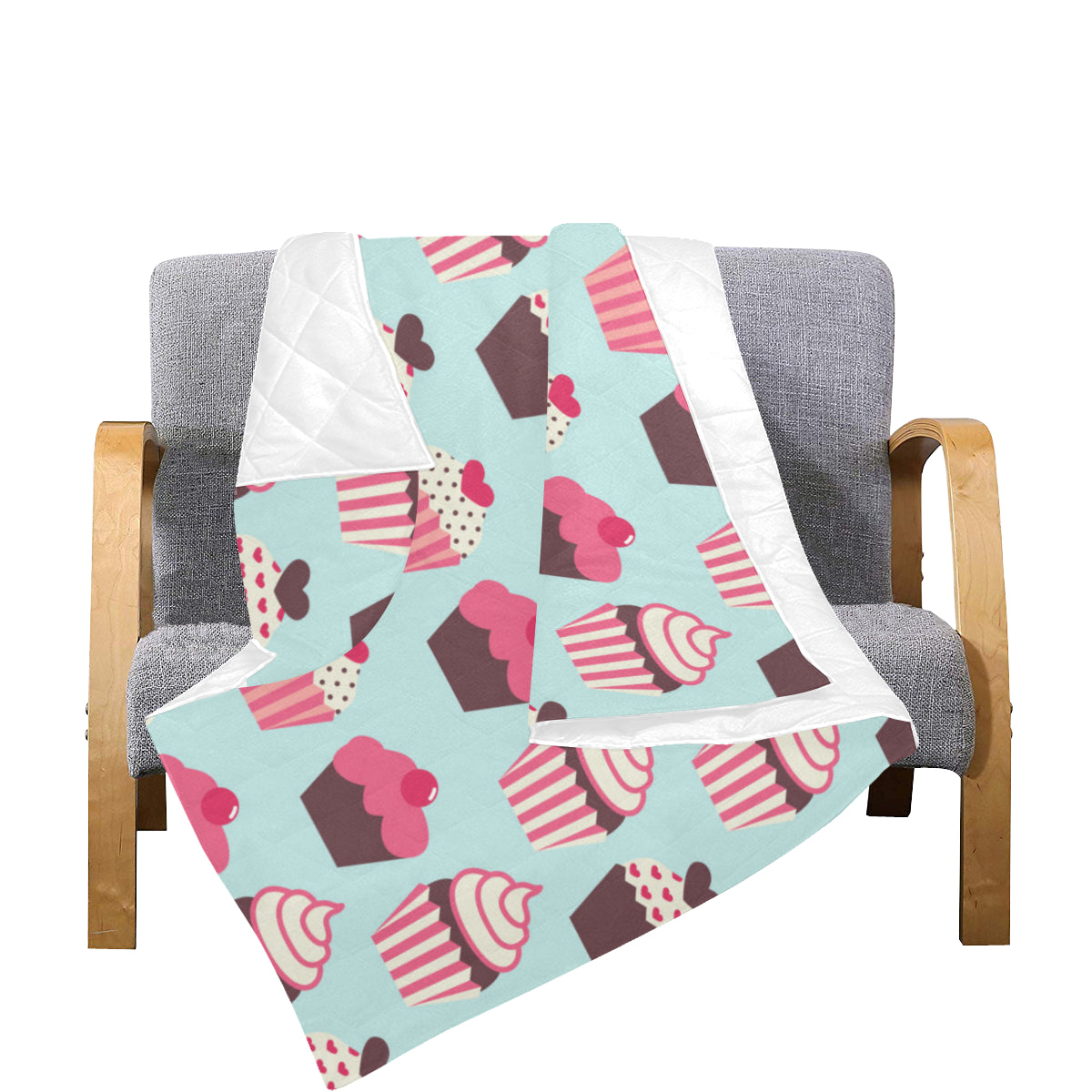 CupCake Print Pattern Premium Quilt