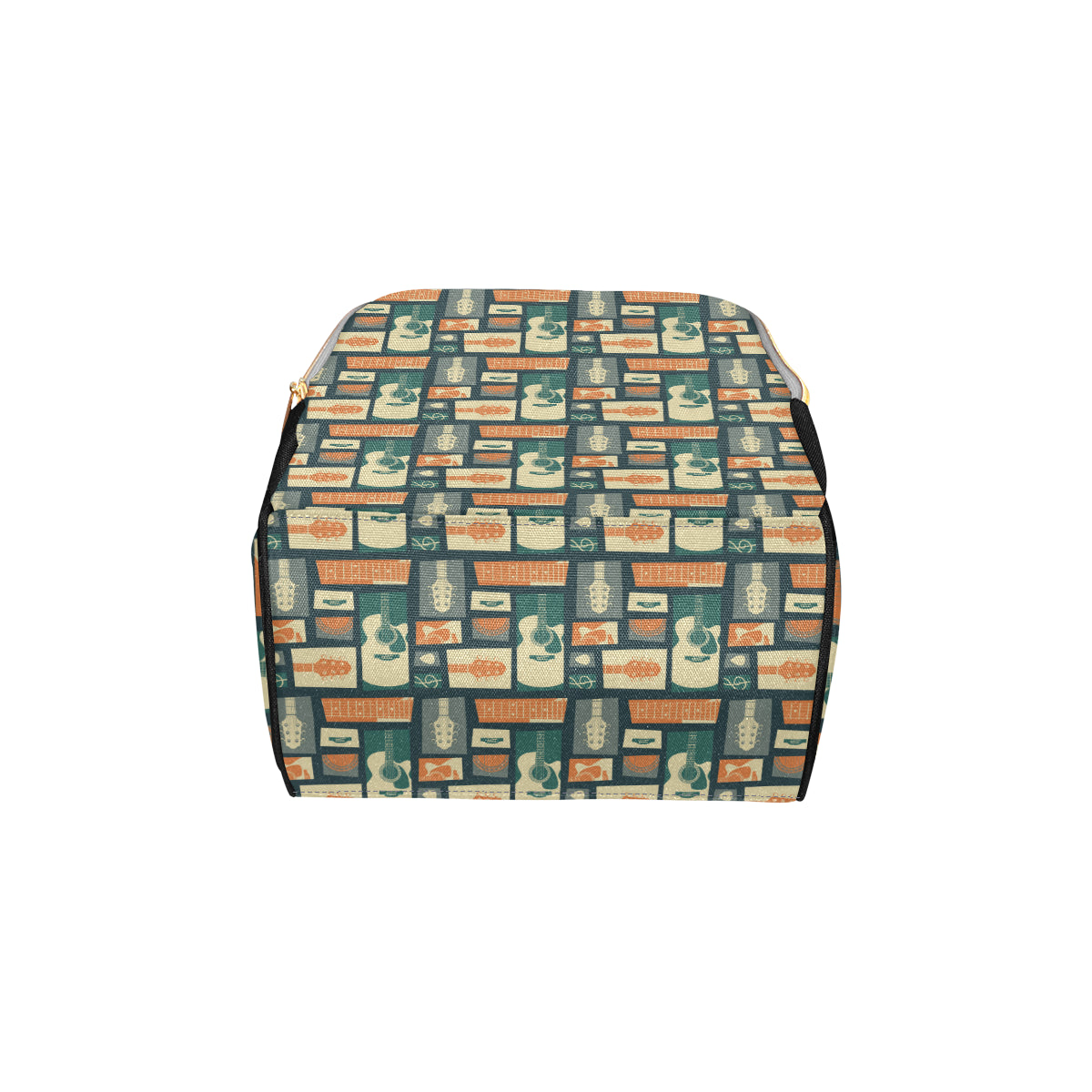 Acoustic Guitar Pattern Print Design 02 Diaper Bag Backpack