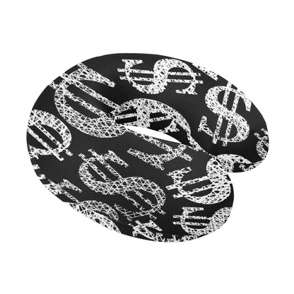 Money Pattern Print Design 02 U-Shaped Travel Neck Pillow